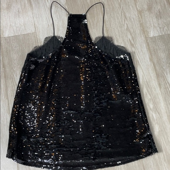 Cami NYC Racer Sequin Top In Black - Picture 11 of 11